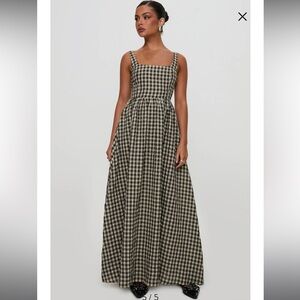 Princess Polly Cartmel Check Maxi Dress